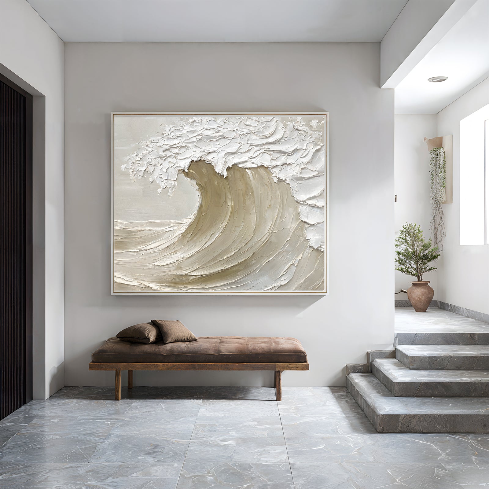 Textured Wave Painting #TW456