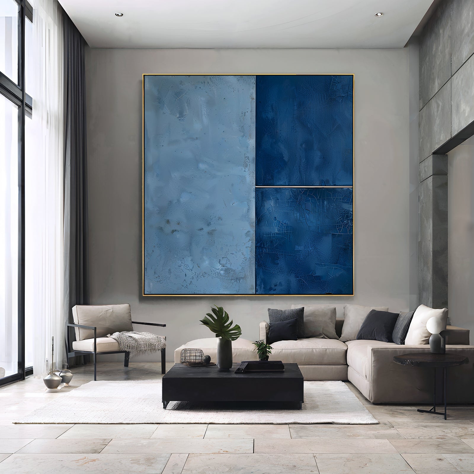 Minimalist Blue Painting #MB472