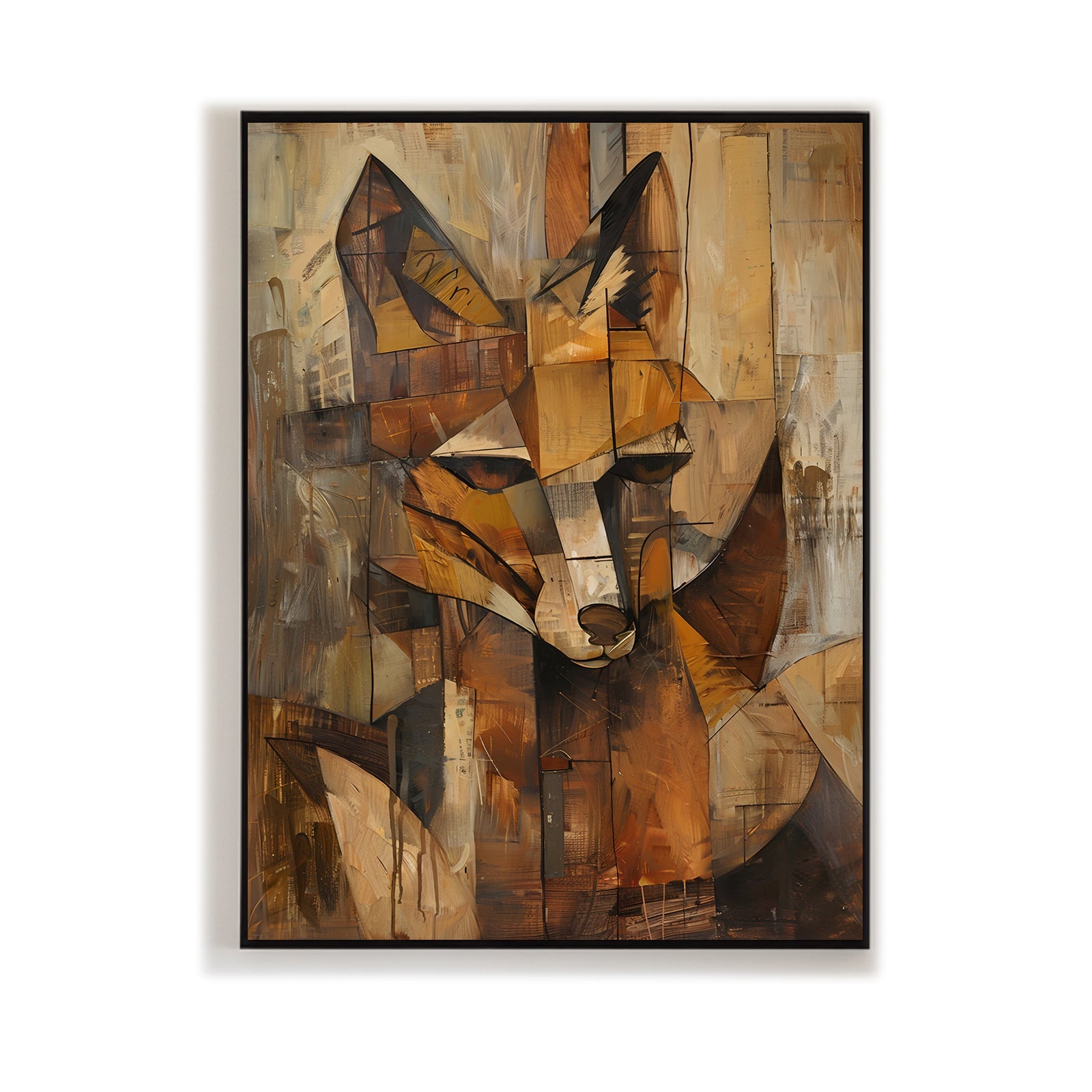 Cubist-Fox-Painting-#CF1234-01