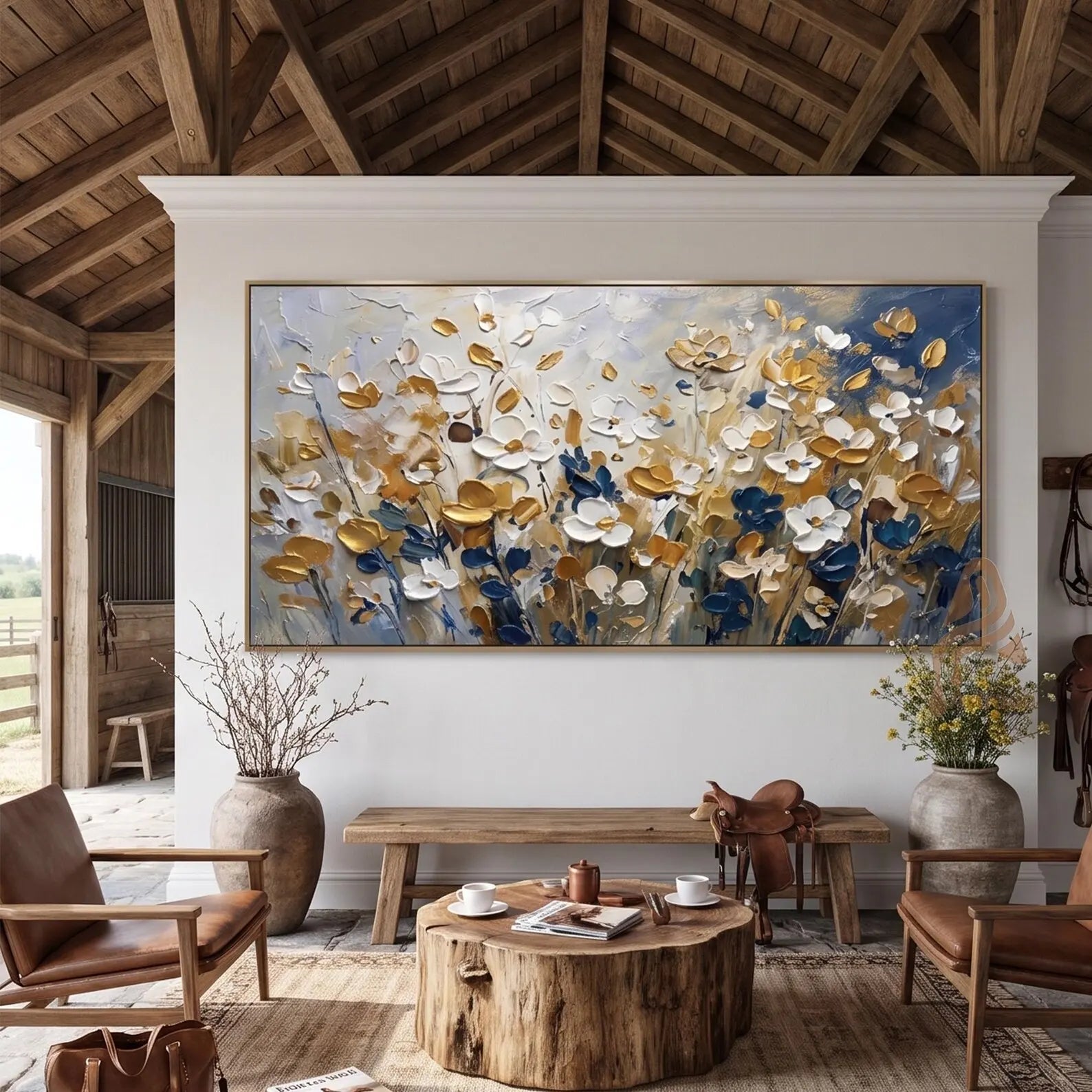 Gilded Azure Blooms GB4