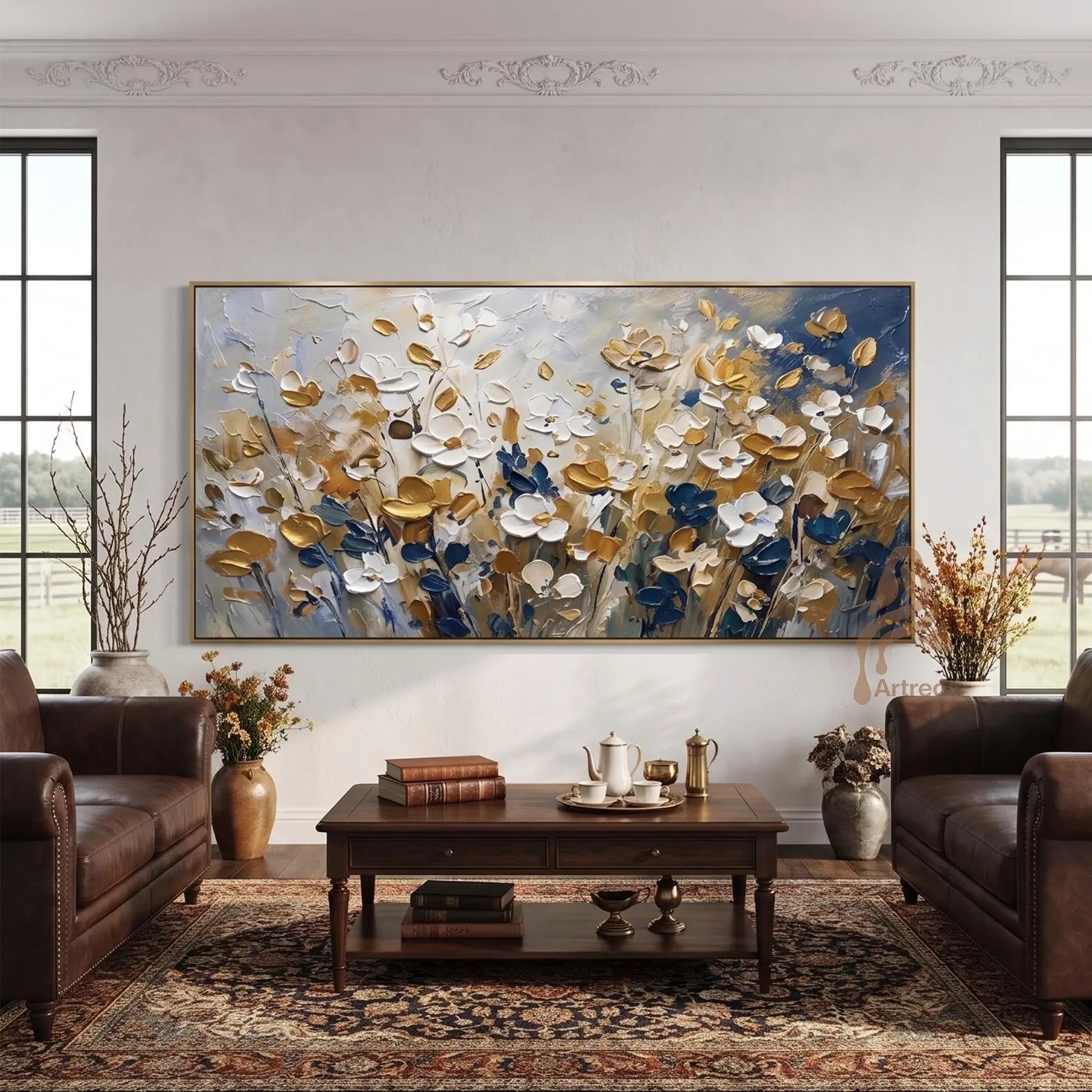 Gilded Azure Blooms GB4