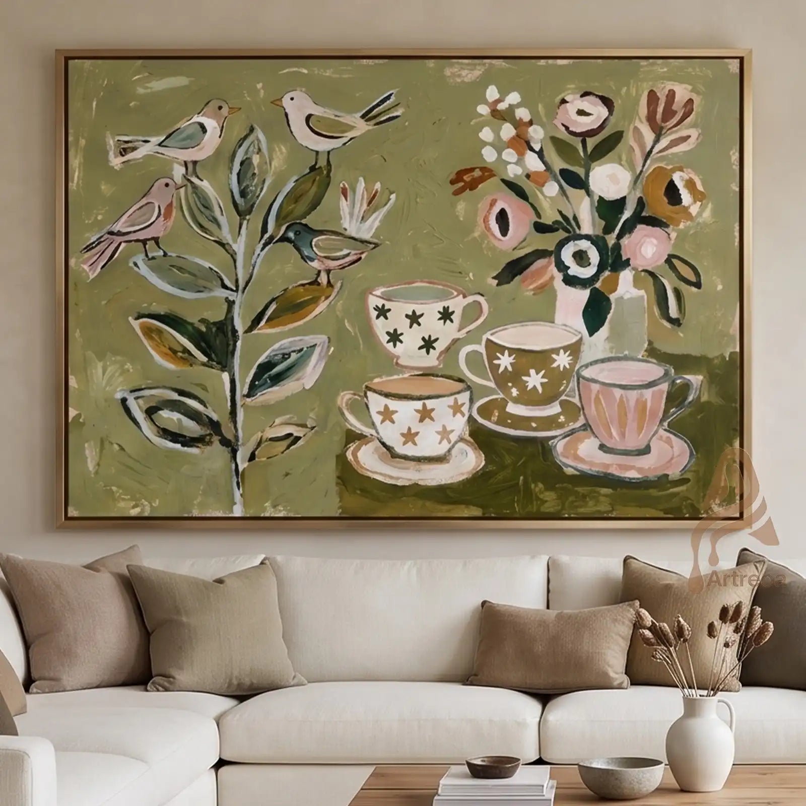 Olive Tea Garden Still Life OS107