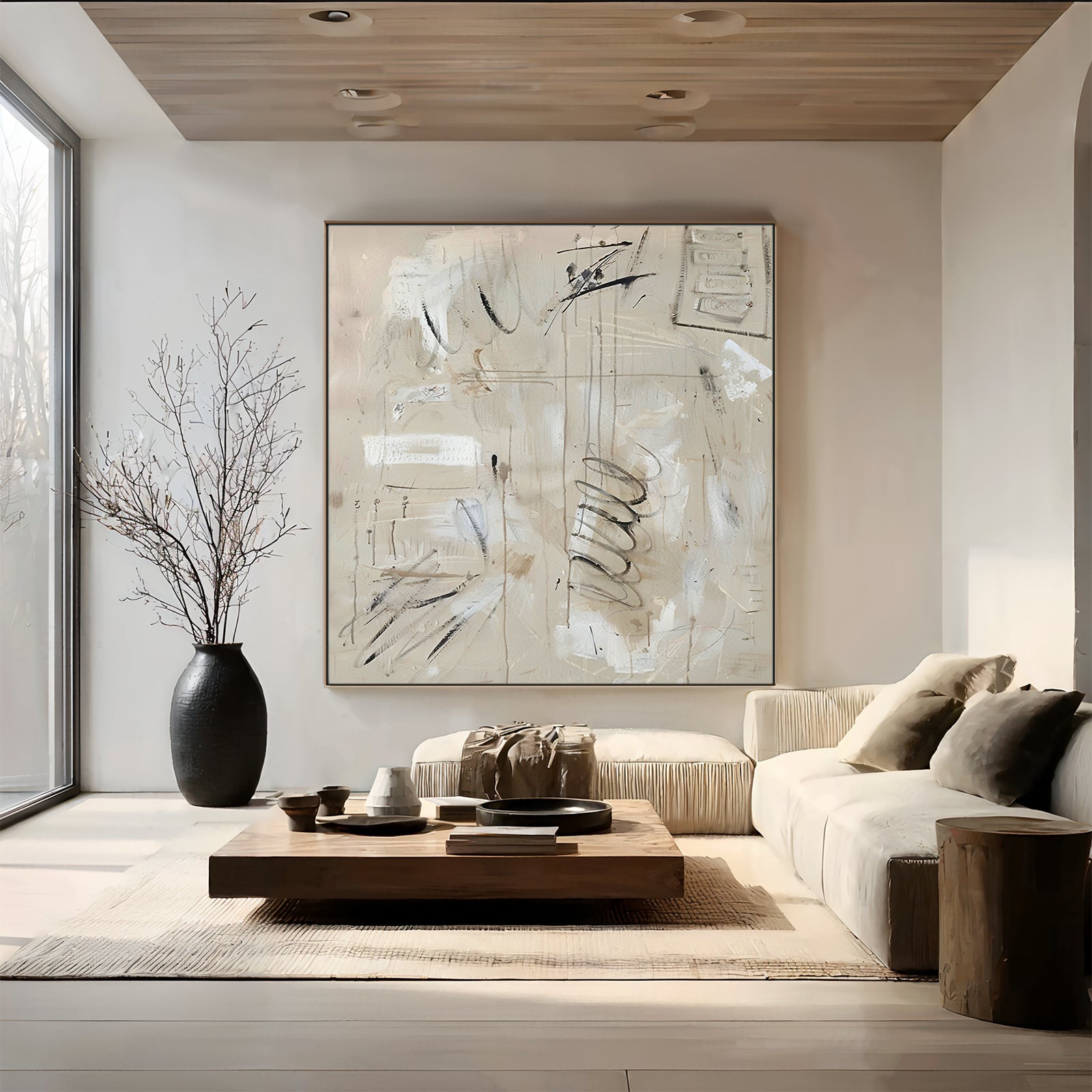 Neutral Minimalist Painting #NM358