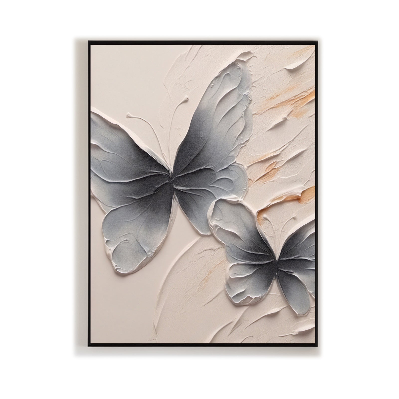 Minimalist-Butterfly-Relief-Painting-#MBR382-01