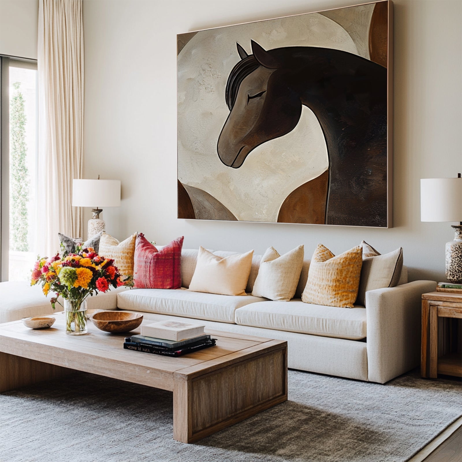 Minimalist-Horse-Painting-#MH728-12