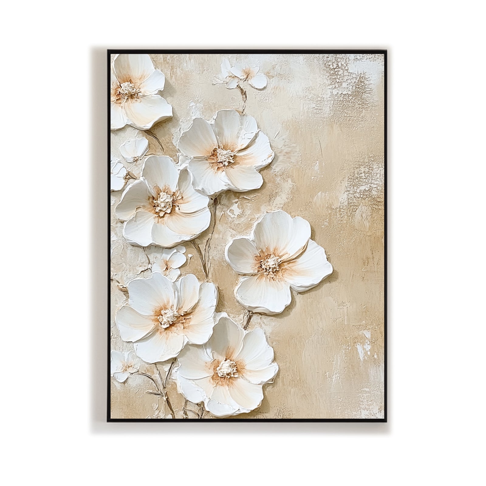 Modern-Floral-Relief-Painting-#MFR8251-06