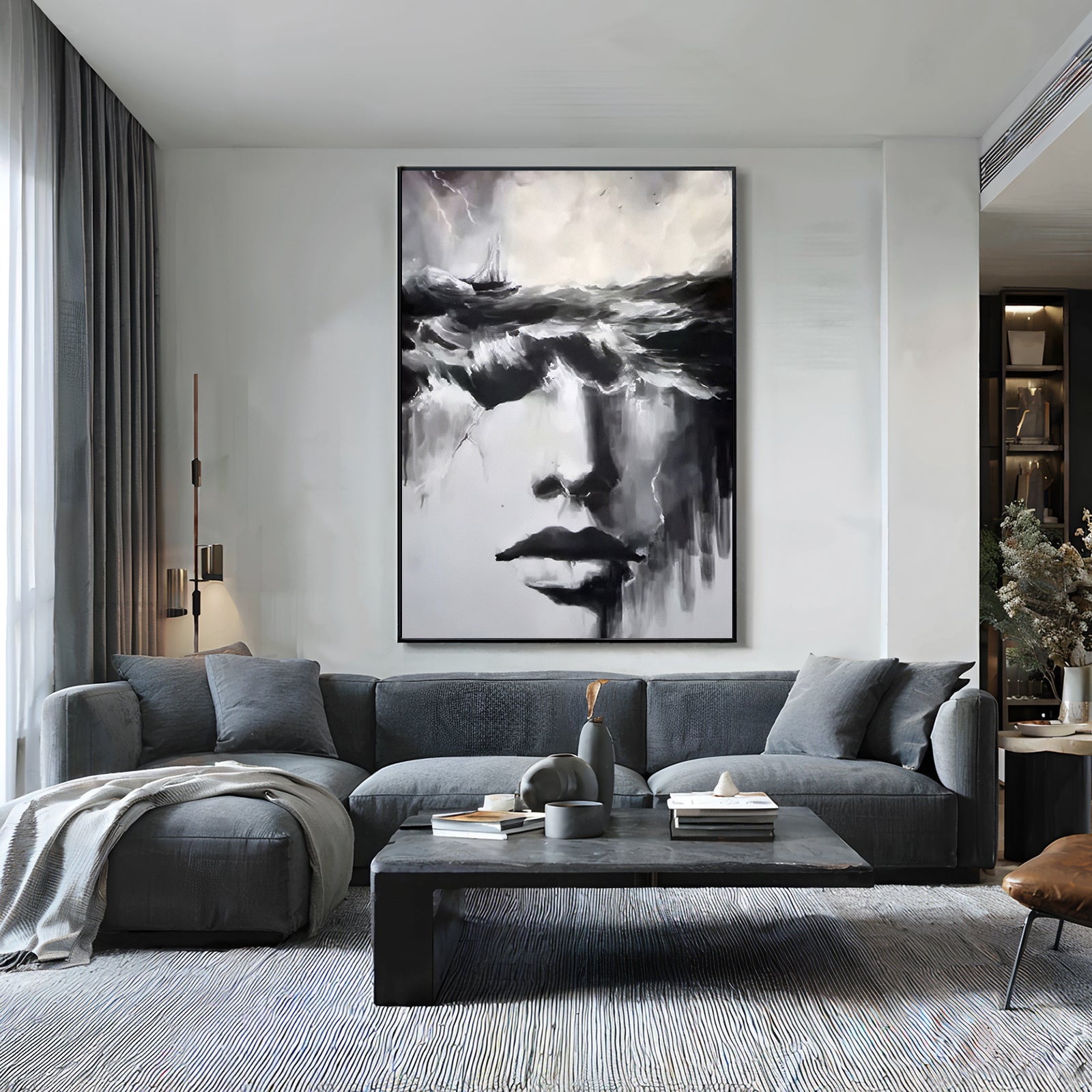 Surreal Monochrome Painting #MP1045