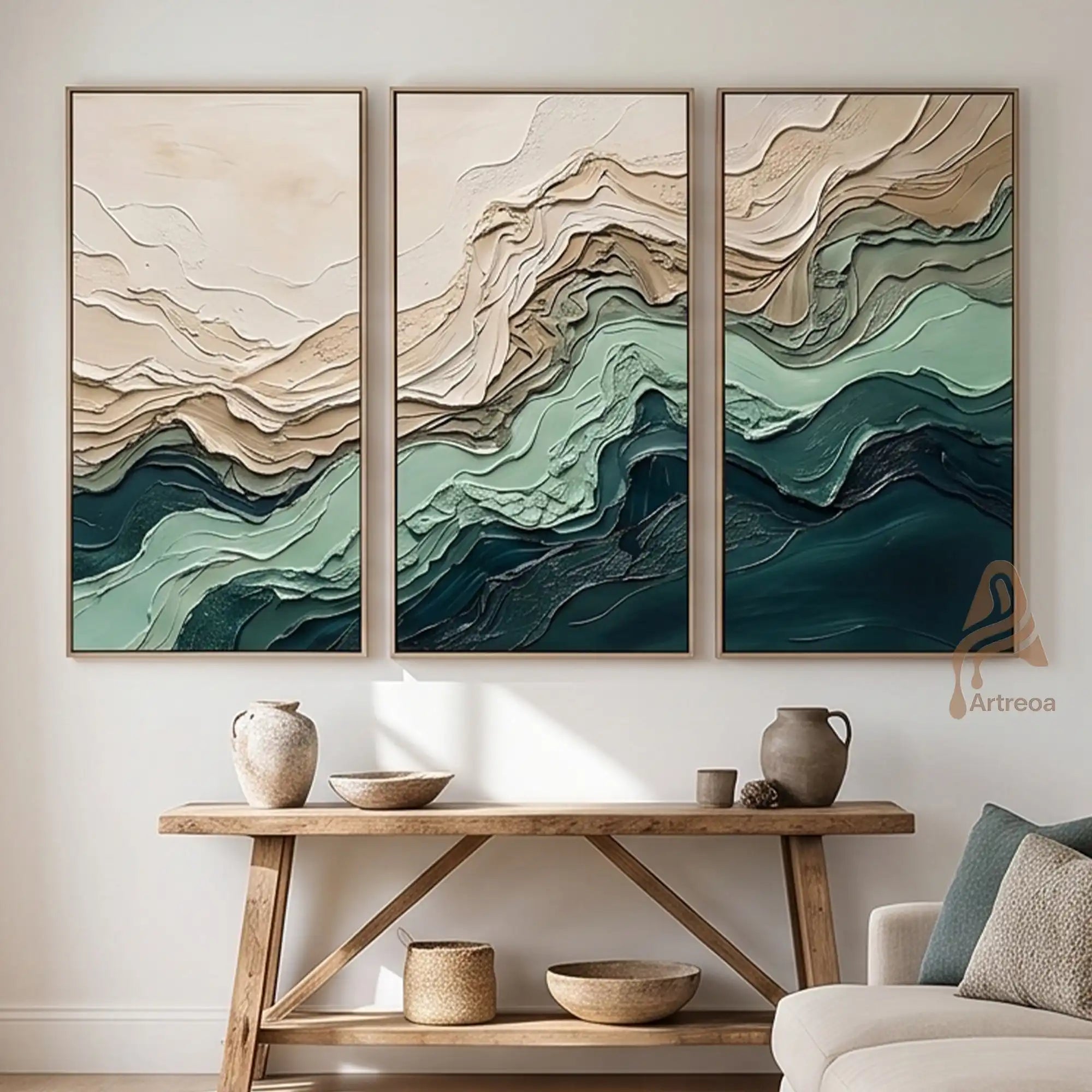 Verdant Tide Triptych VT46