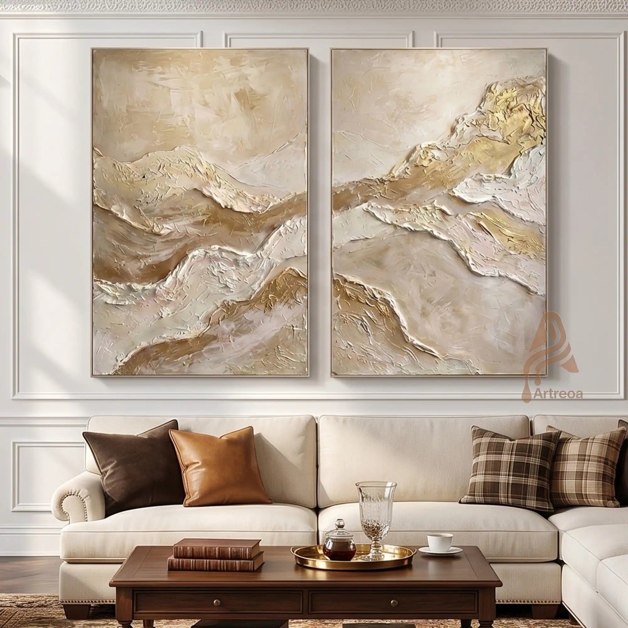Gilded Ridge Diptych GD88