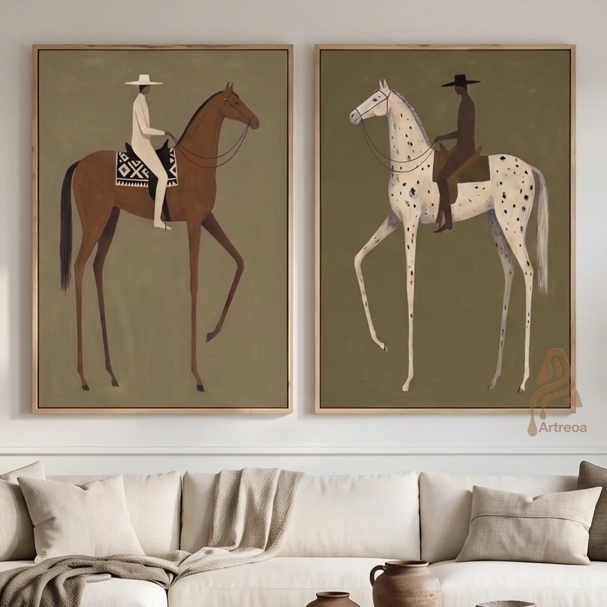 Equine Duality Diptych ED67
