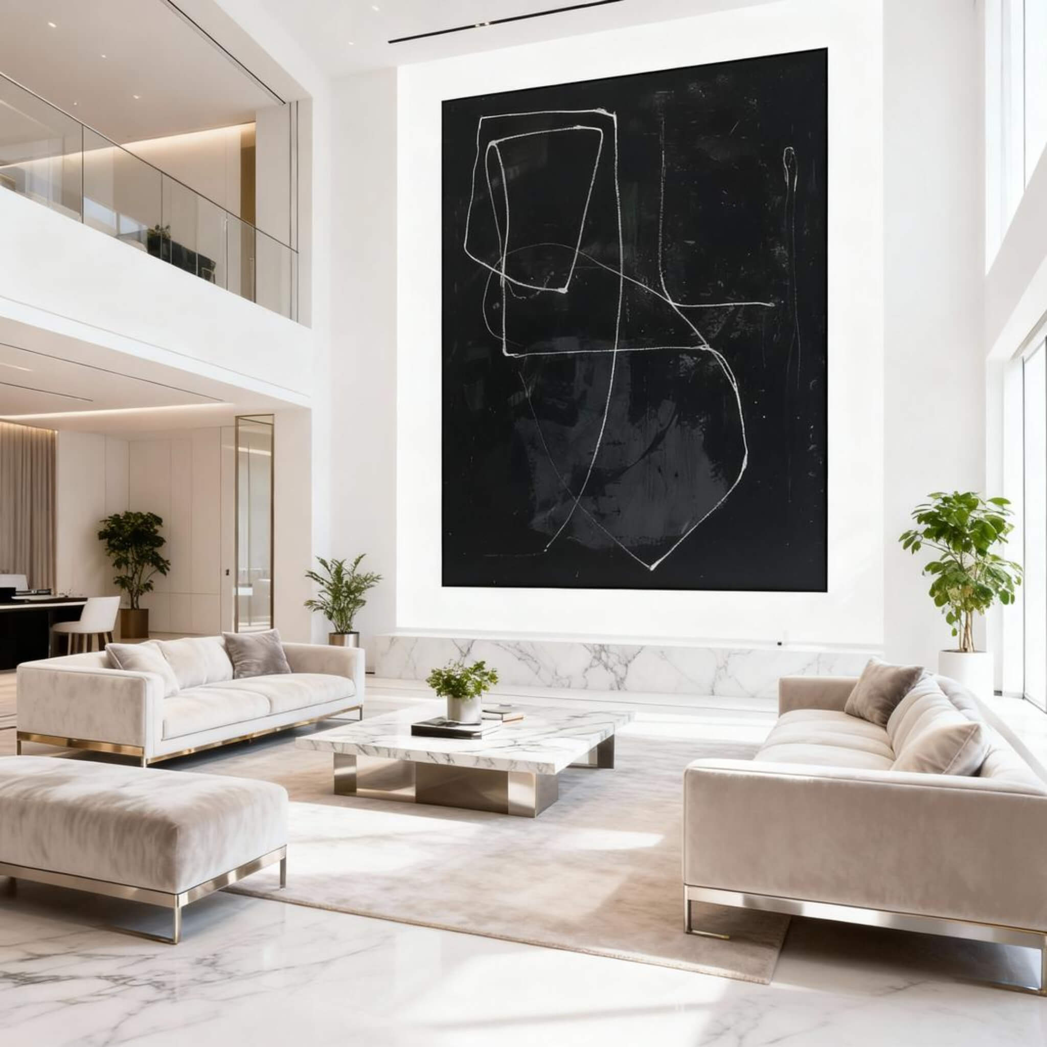 BLACK MINIMALIST ART #BM006