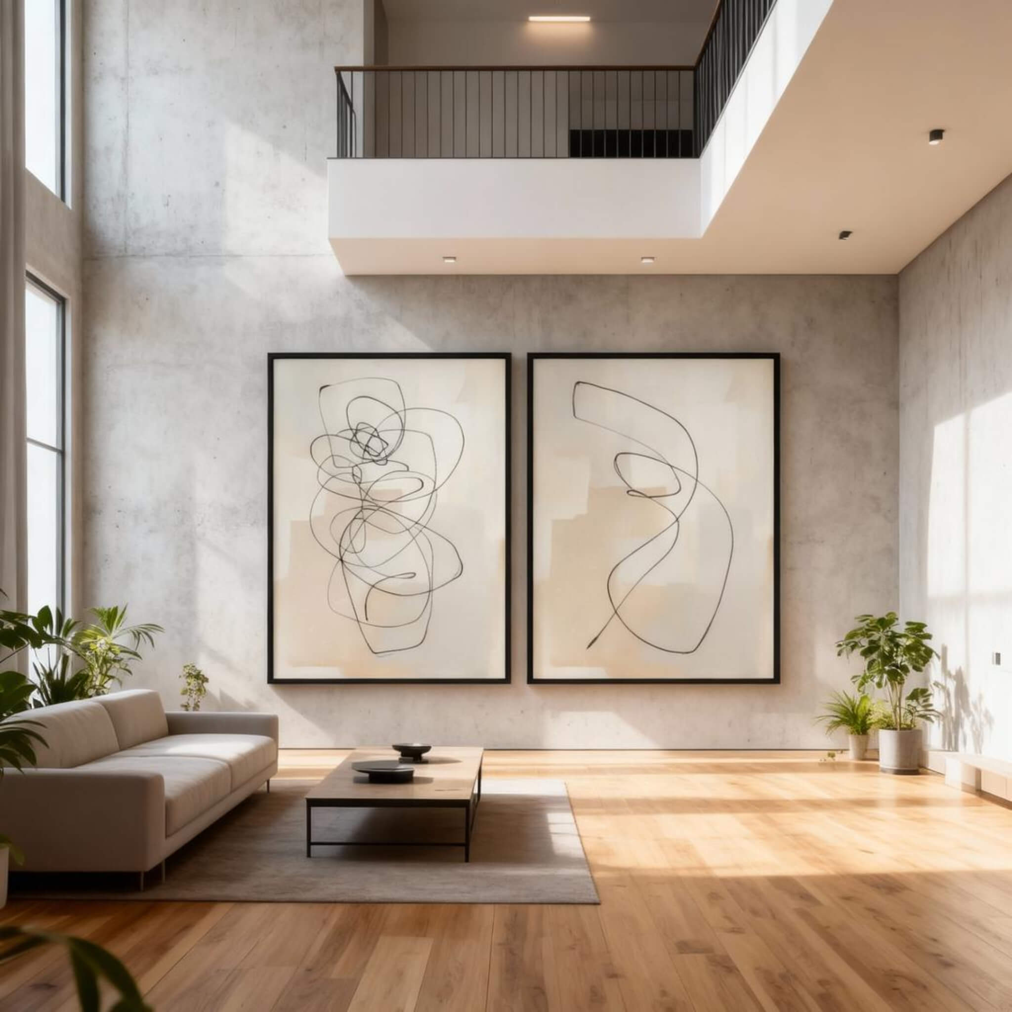 WHITE MINIMALIST ART #WM001