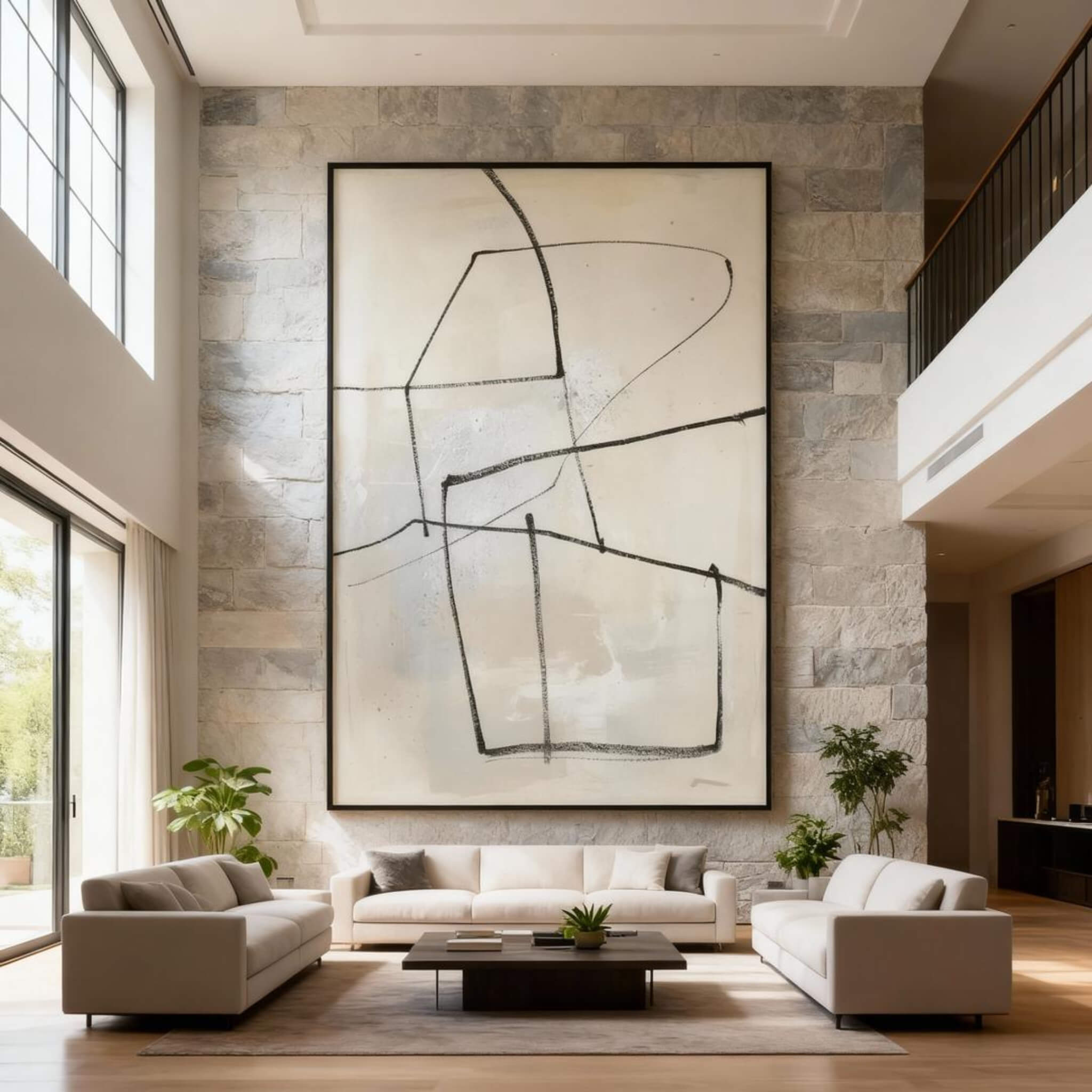 WHITE MINIMALIST ART #WM003