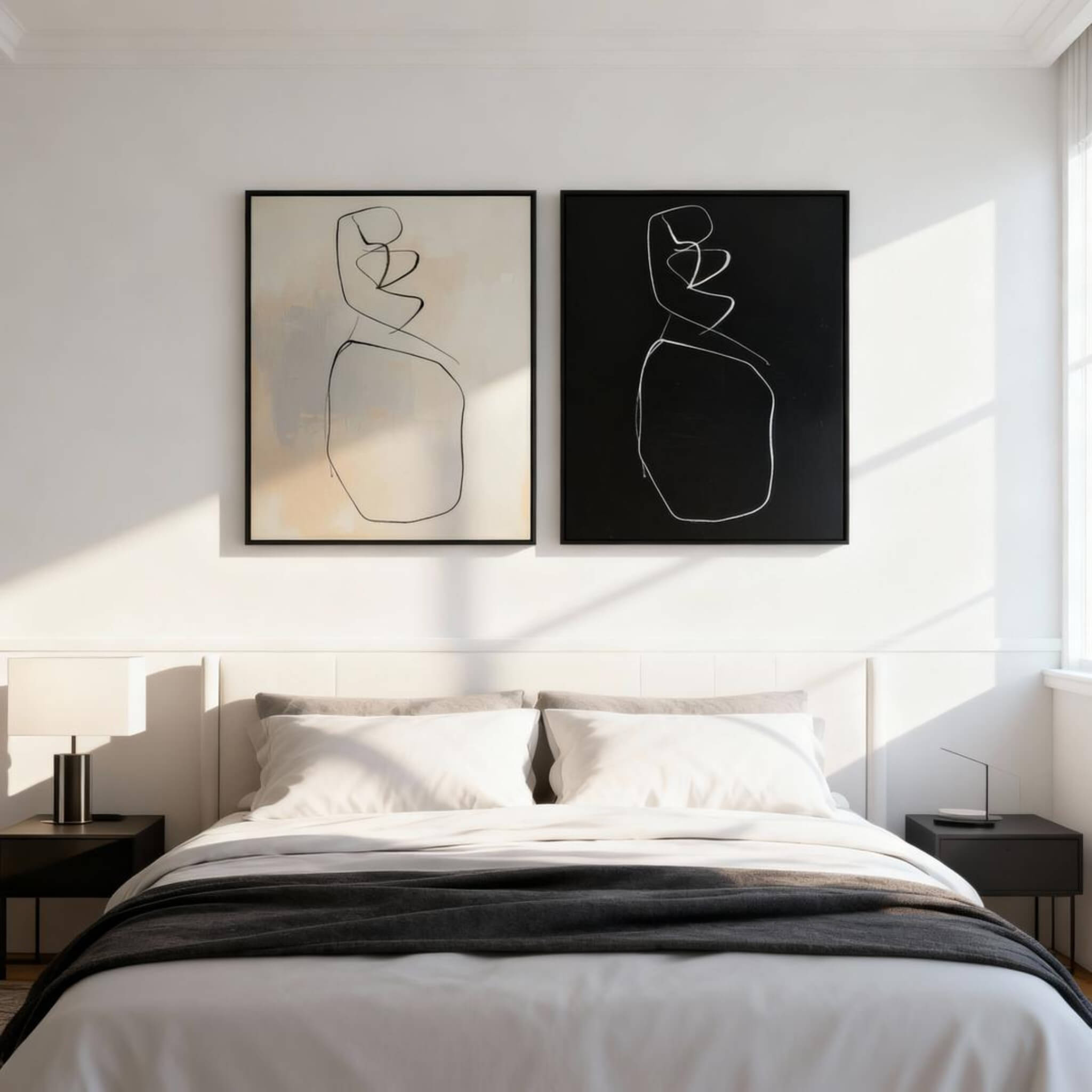 WHITE MINIMALIST ART #WM005