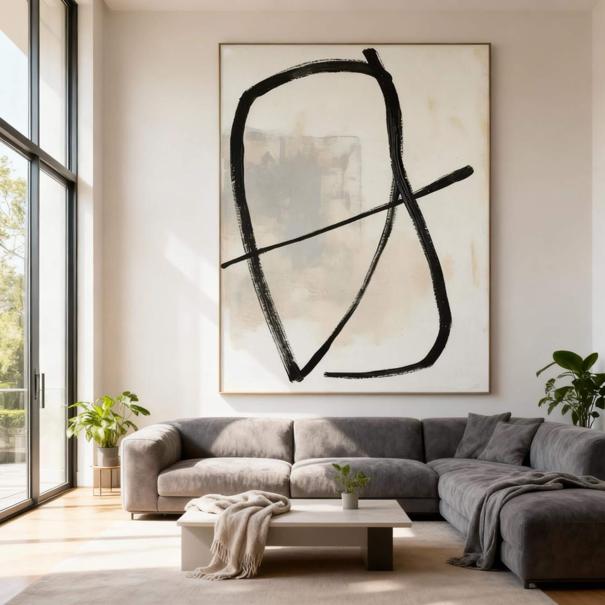 WHITE MINIMALIST ART #WM007