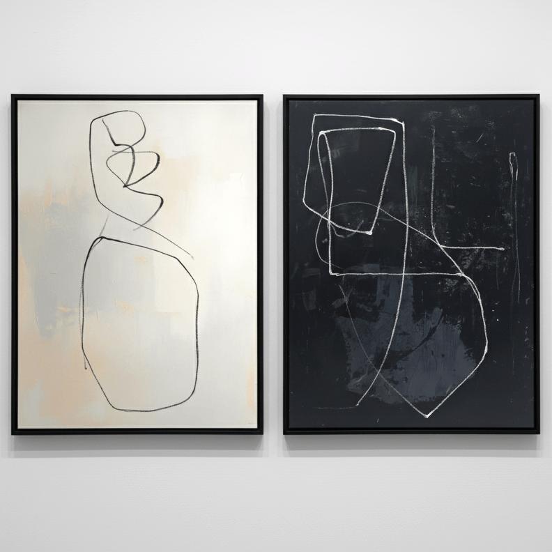 WHITE MINIMALIST ART #WM010