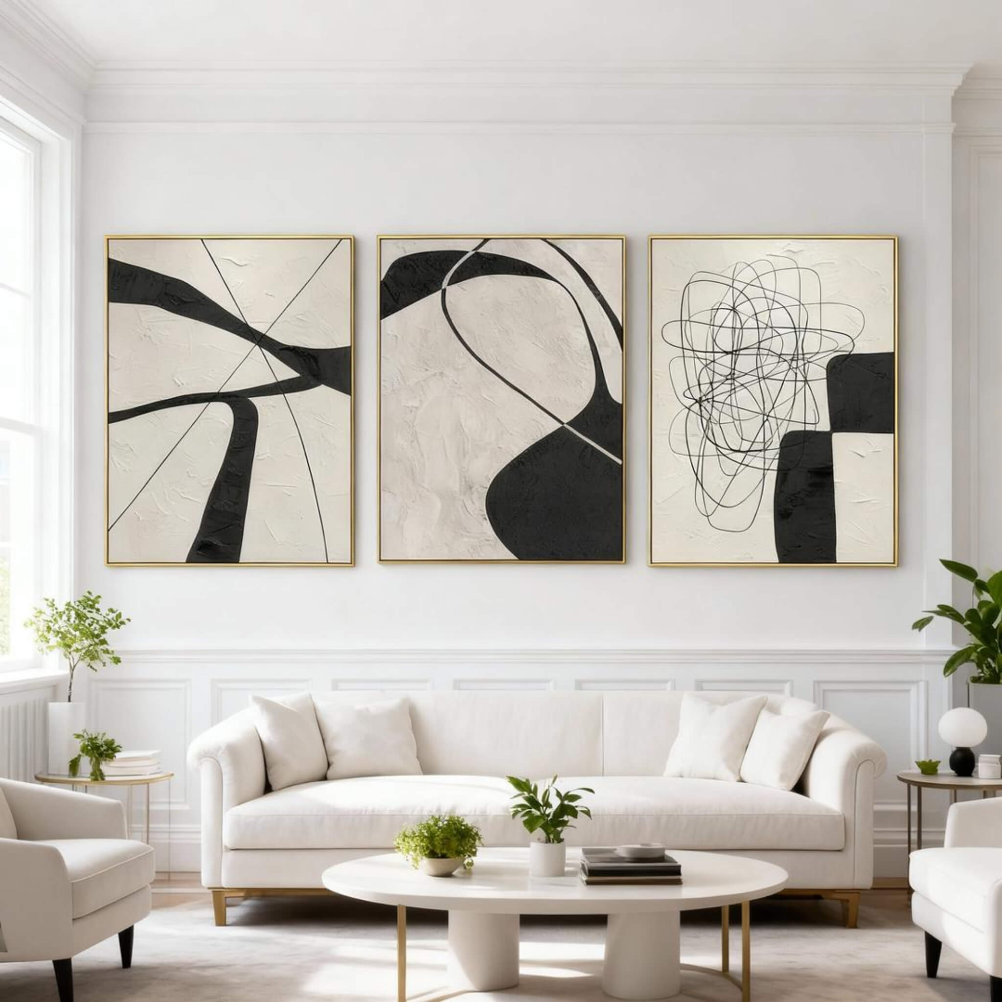 WHITE MINIMALIST ART #WM011