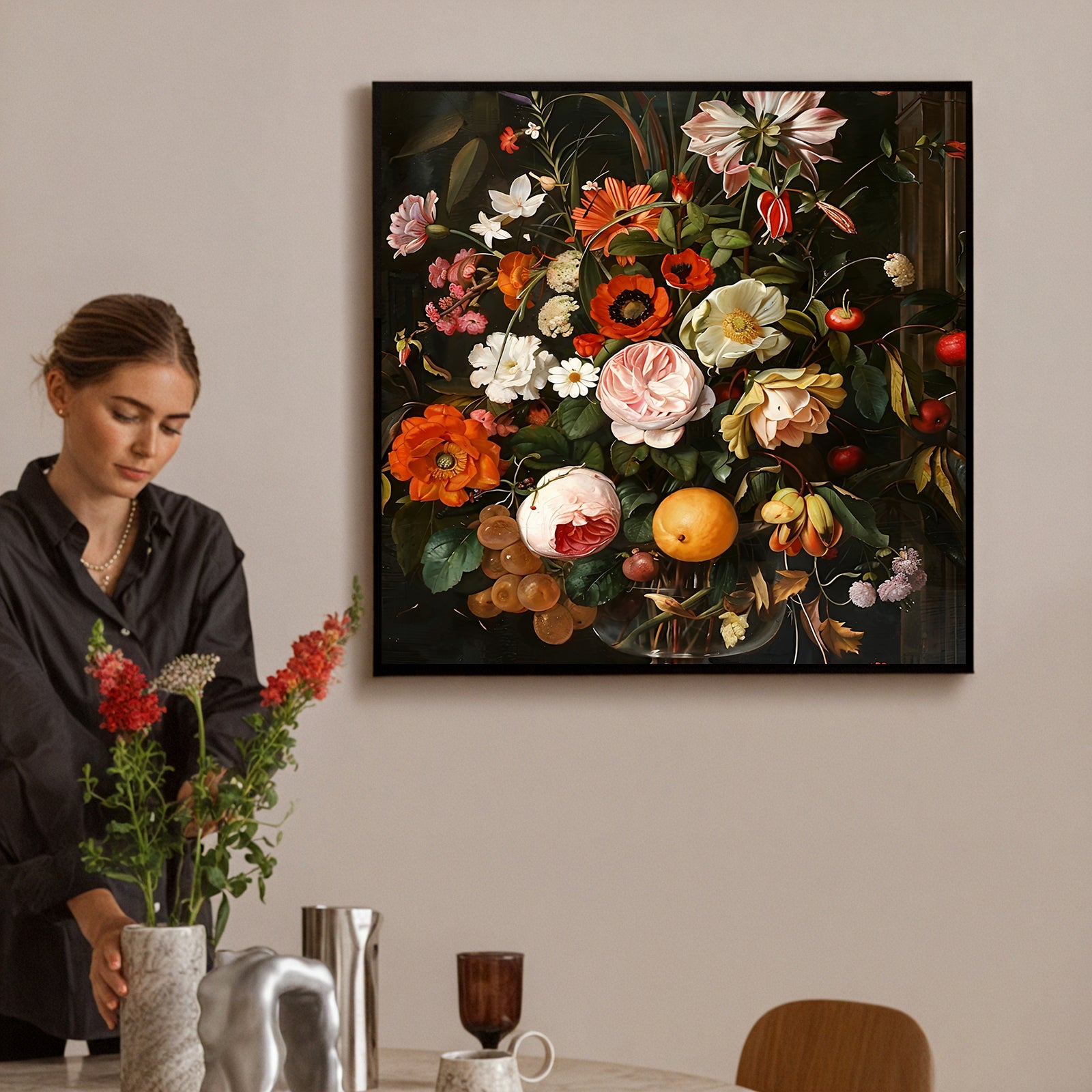 Baroque-Floral-Painting-#BP1024-03