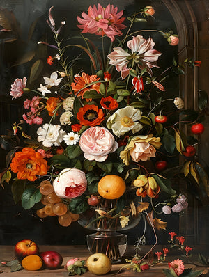Baroque-Floral-Painting-#BP1024-10