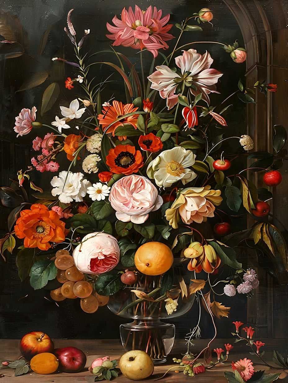 Baroque-Floral-Painting-#BP1024-10