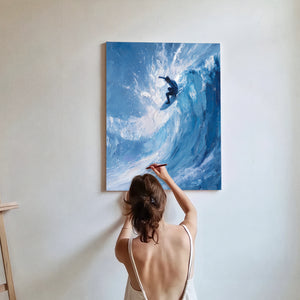 Dynamic-Impressionist-Surfing-Painting-#DIS927-06