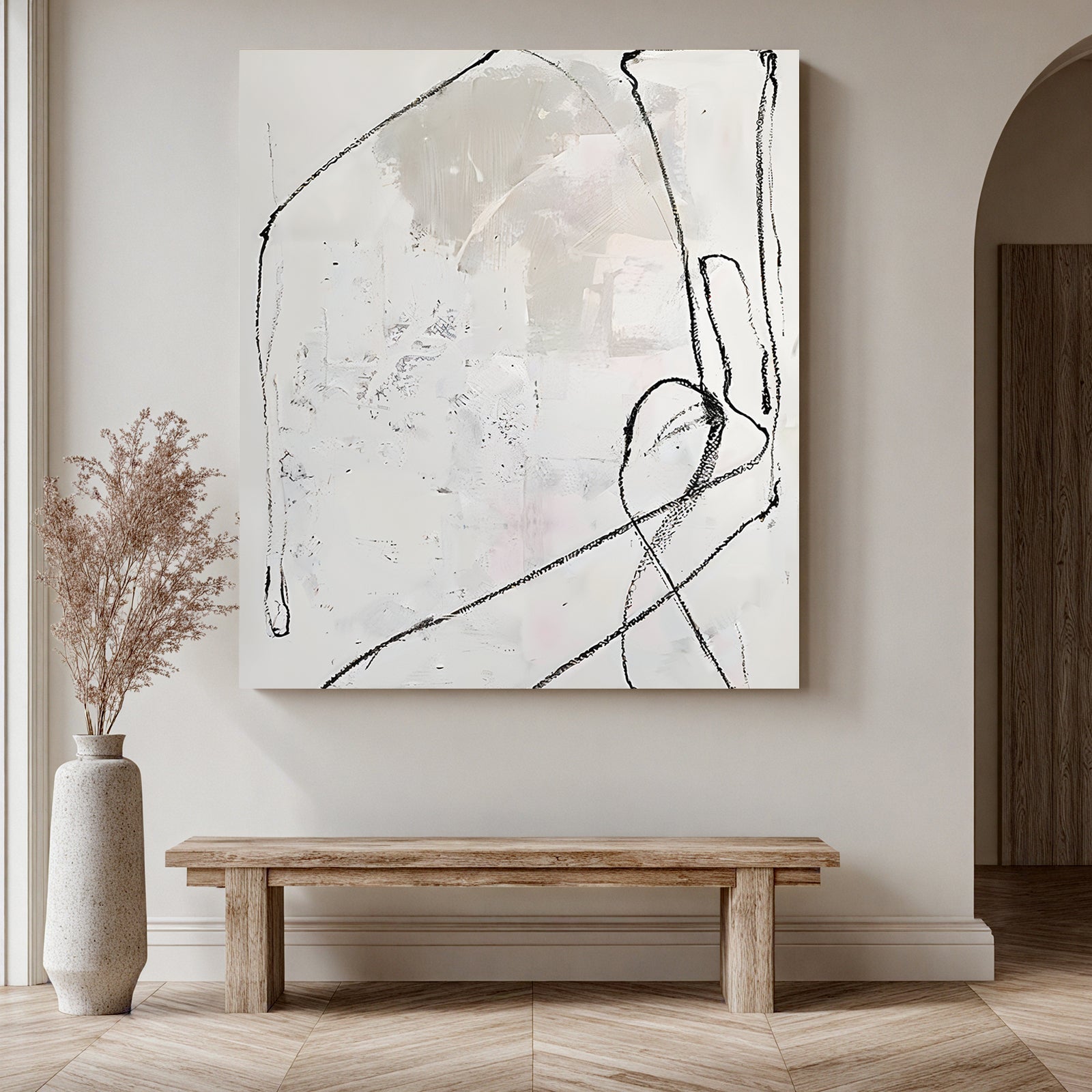 Minimalist-Black-&-White-Painting-#MBW987-04