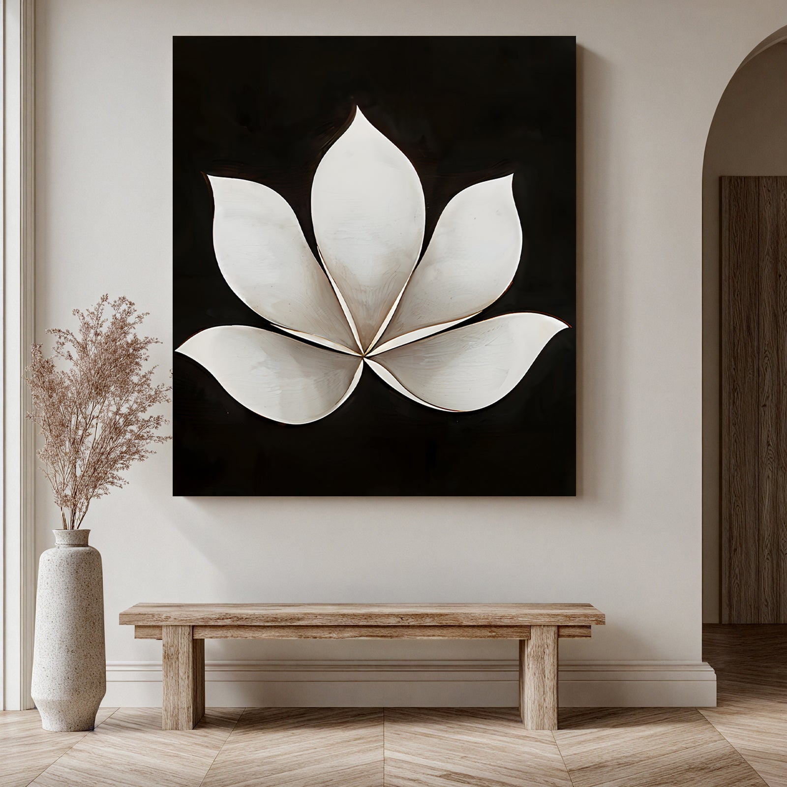 Minimalist-Lotus-Wall-Sculpture-#MLW394-03