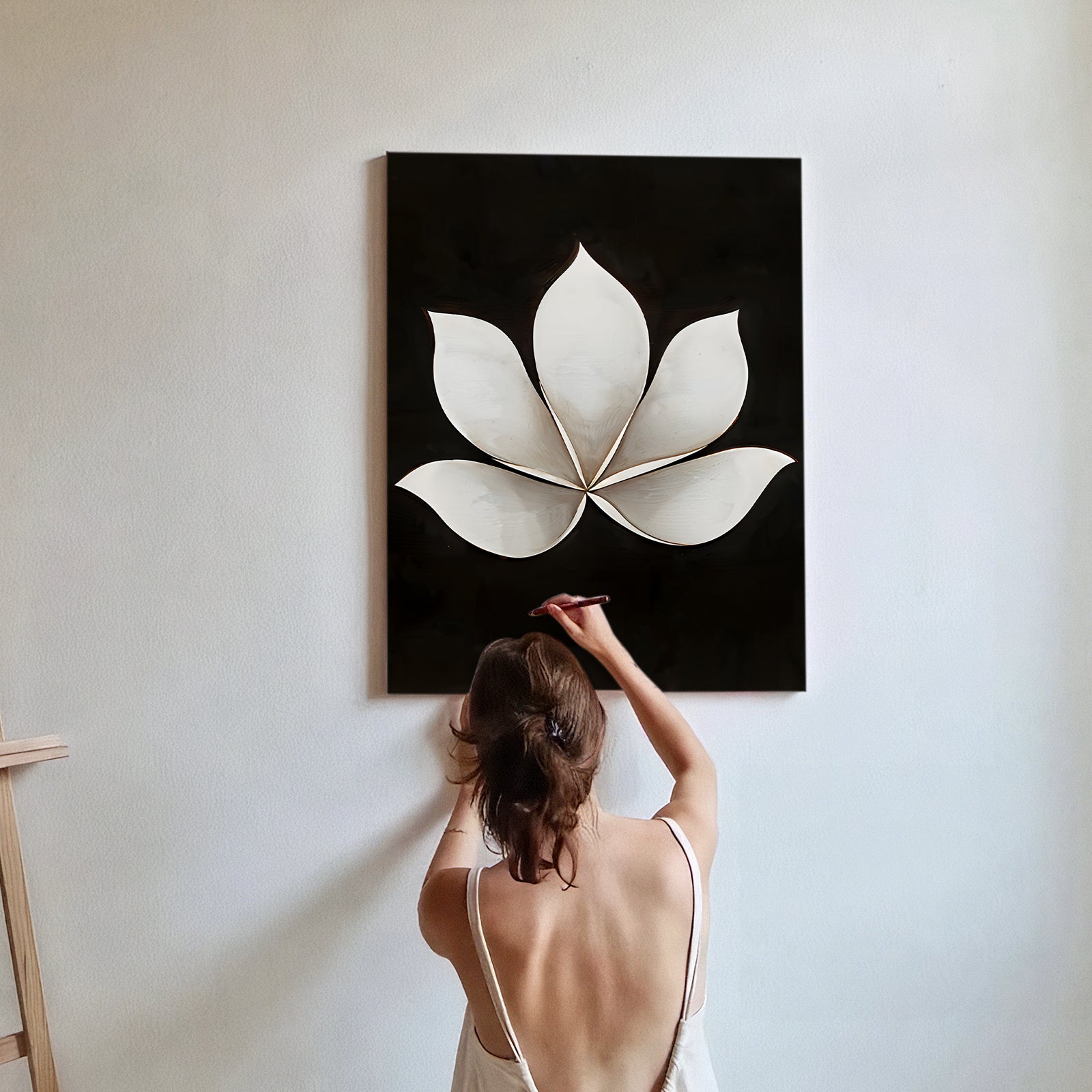 Minimalist-Lotus-Wall-Sculpture-#MLW394-05