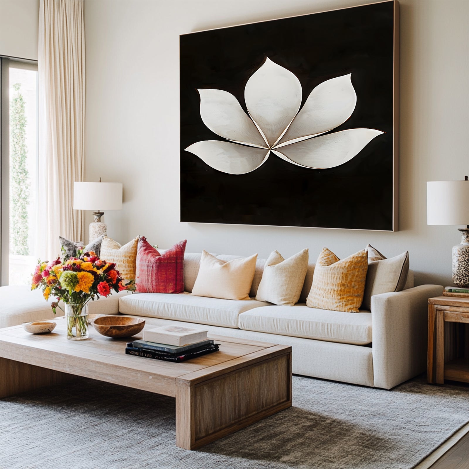 Minimalist-Lotus-Wall-Sculpture-#MLW394-11