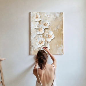 Modern-Floral-Relief-Painting-#MFR8251-03