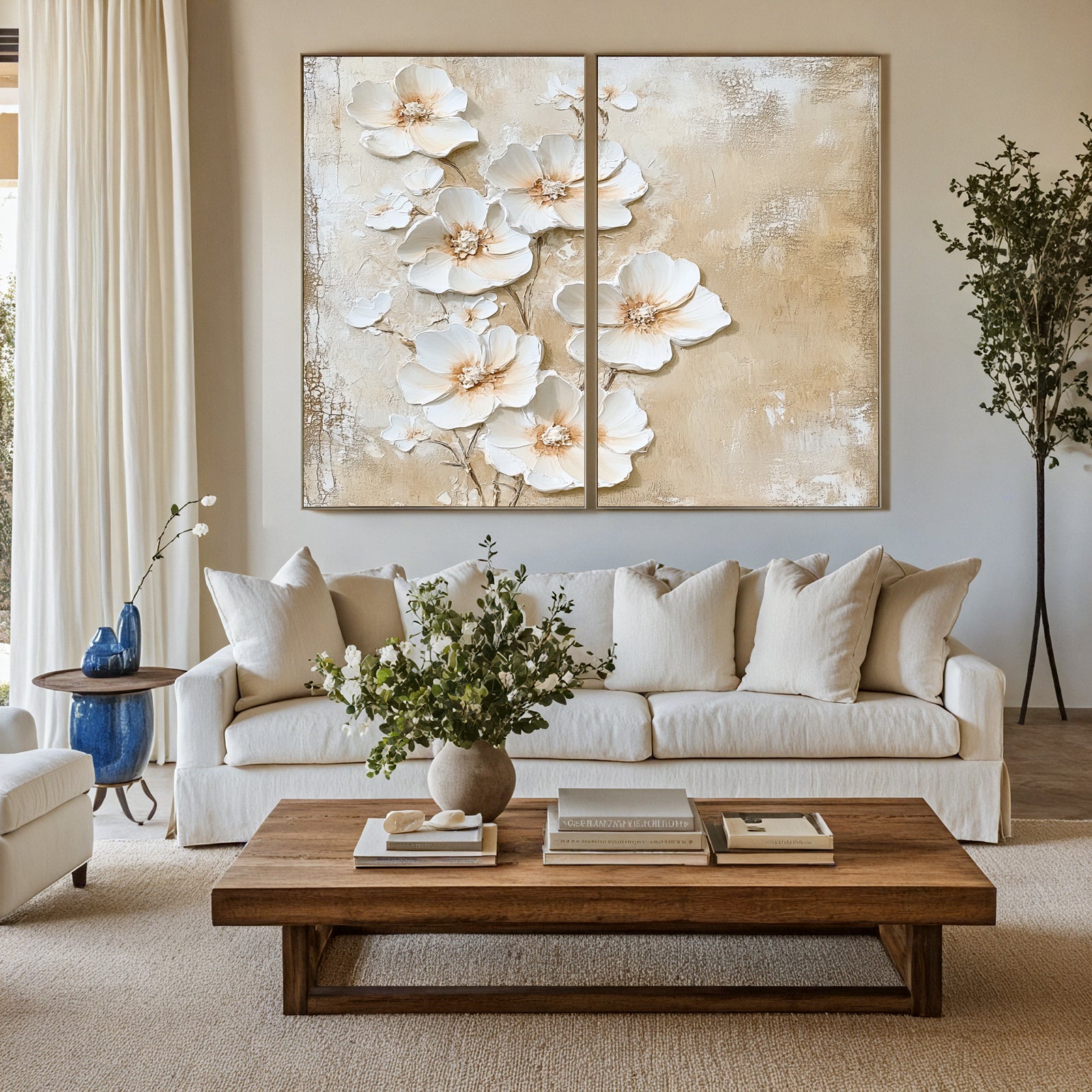 Modern-Floral-Relief-Painting-#MFR8251-05