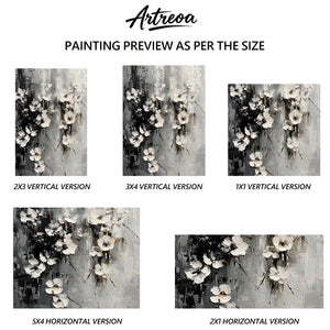 Monochrome-Floral-Painting-#AF203-04