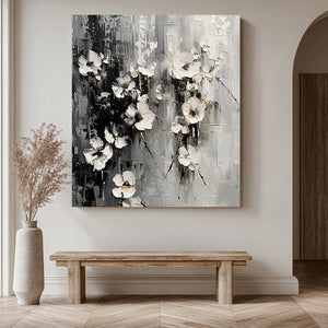 Monochrome-Floral-Painting-#AF203-05