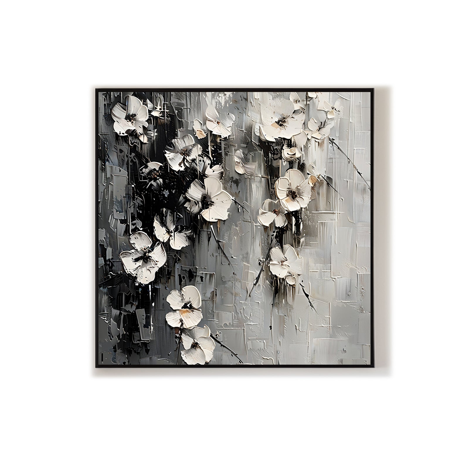 Monochrome-Floral-Painting-#AF203-07