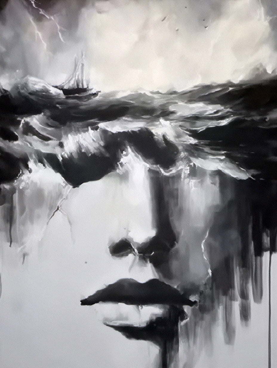 Surreal-Monochrome-Painting-#SM1023-11
