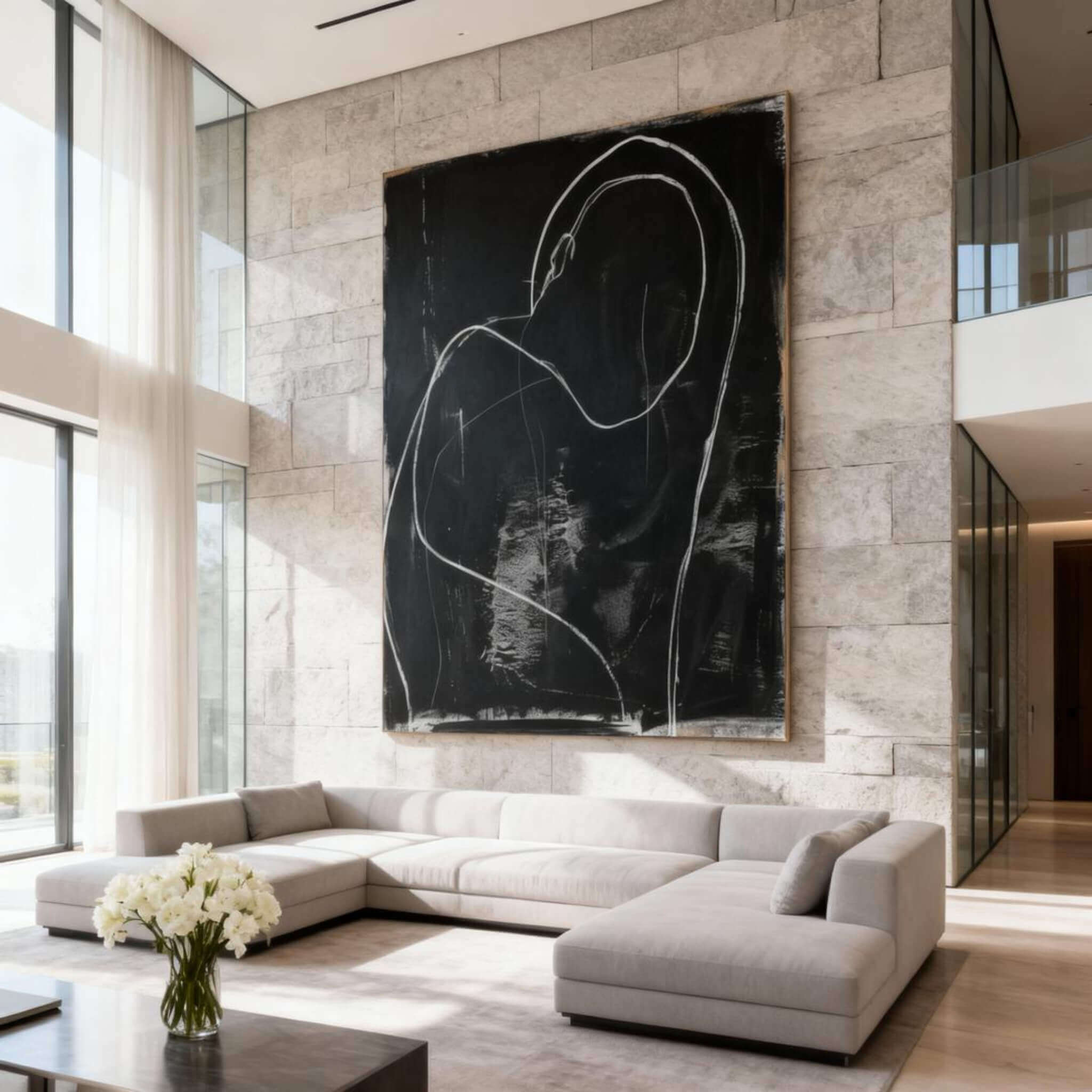 BLACK MINIMALIST ART #BM001