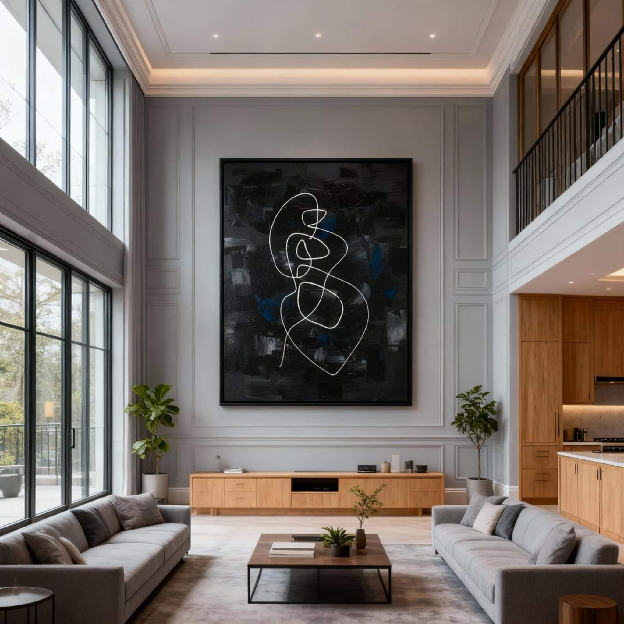 BLACK MINIMALIST ART #BM003