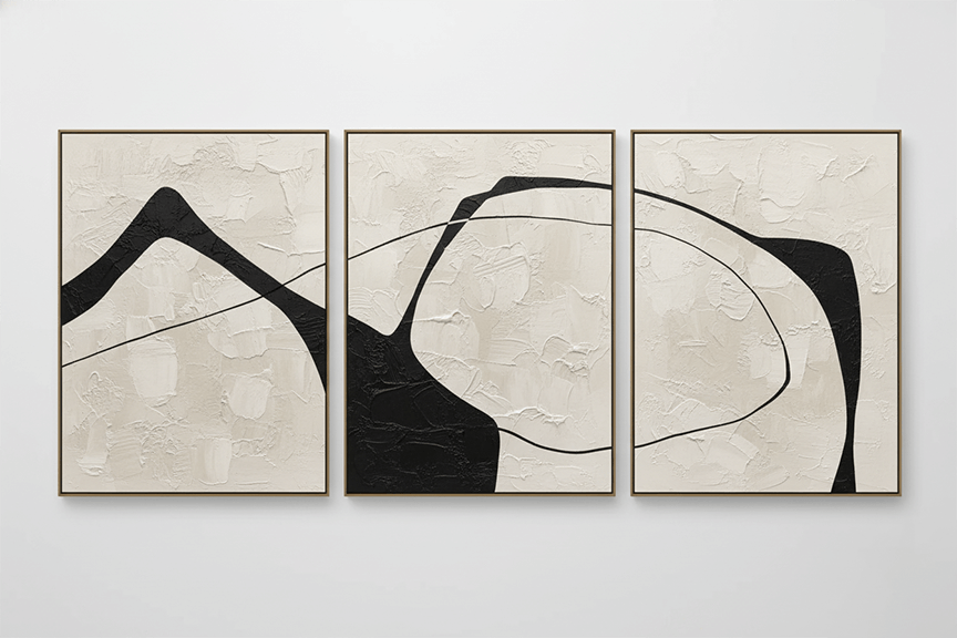 WHITE MINIMALIST ART #WM002