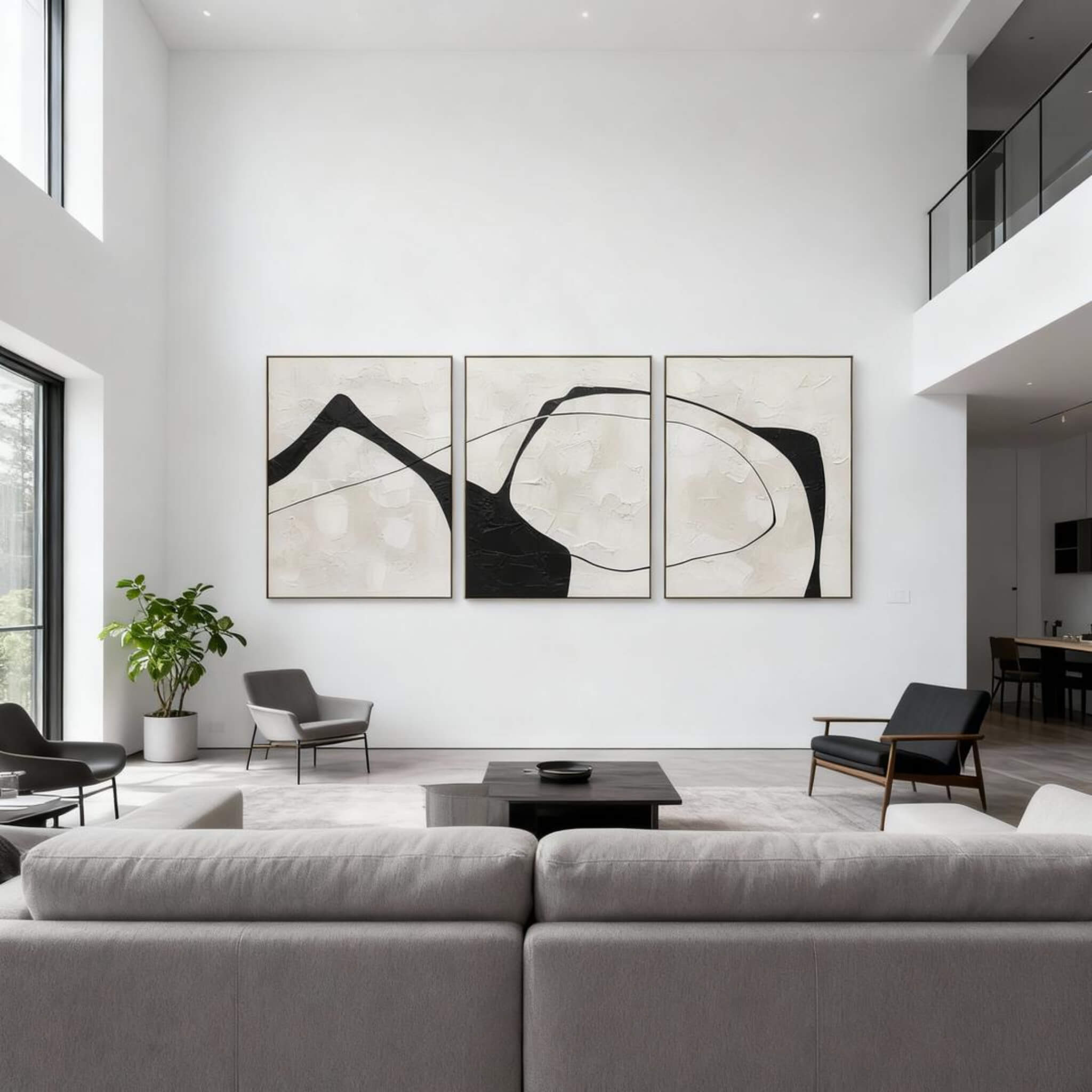 WHITE MINIMALIST ART #WM002