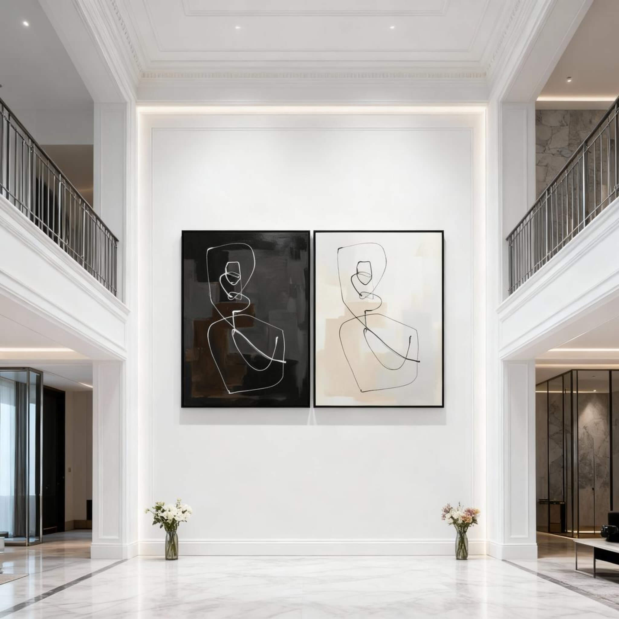 WHITE MINIMALIST ART #WM004