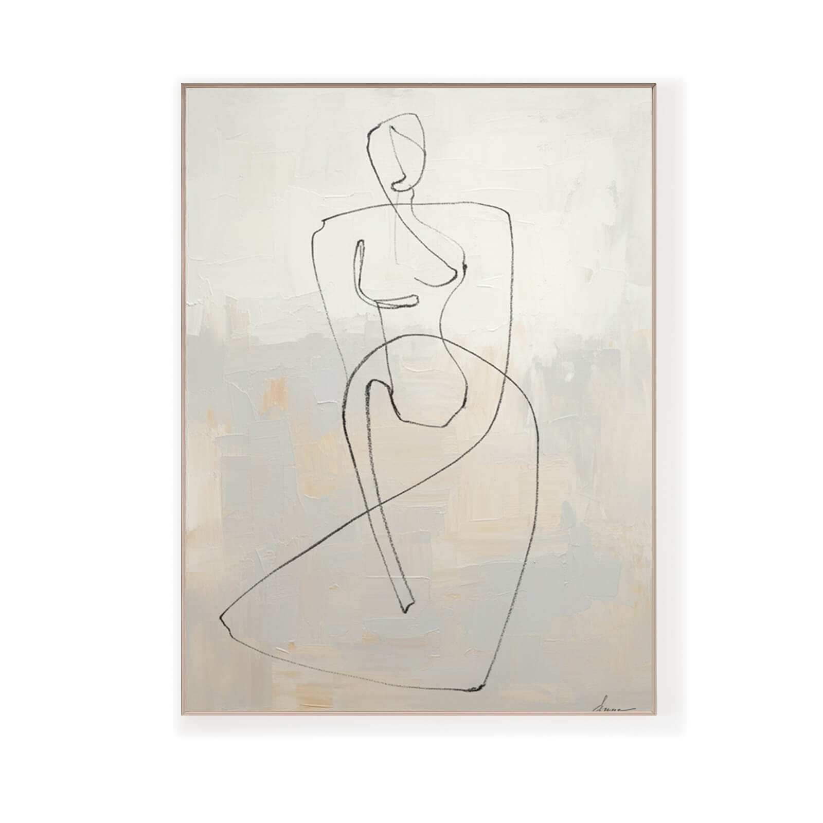 WHITE MINIMALIST ART #WM009